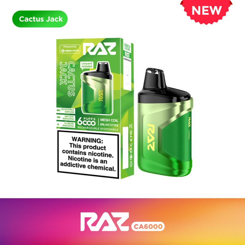 RAZ CA6000 Disposable 5% Smoker RAZ CA6000 Disposable 5% Smoker