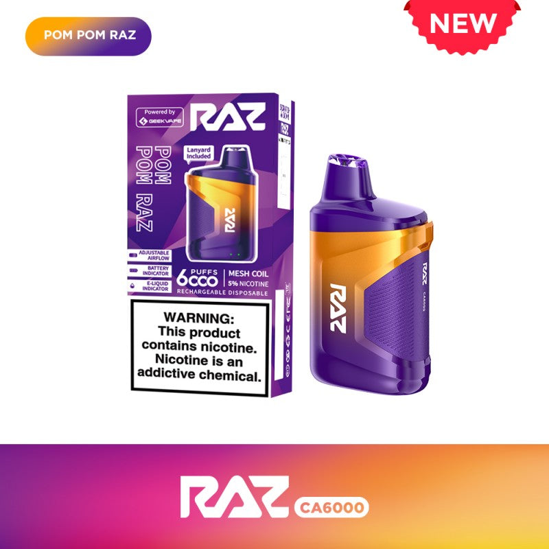 RAZ CA6000 Disposable 5% Smoker RAZ CA6000 Disposable 5% Smoker