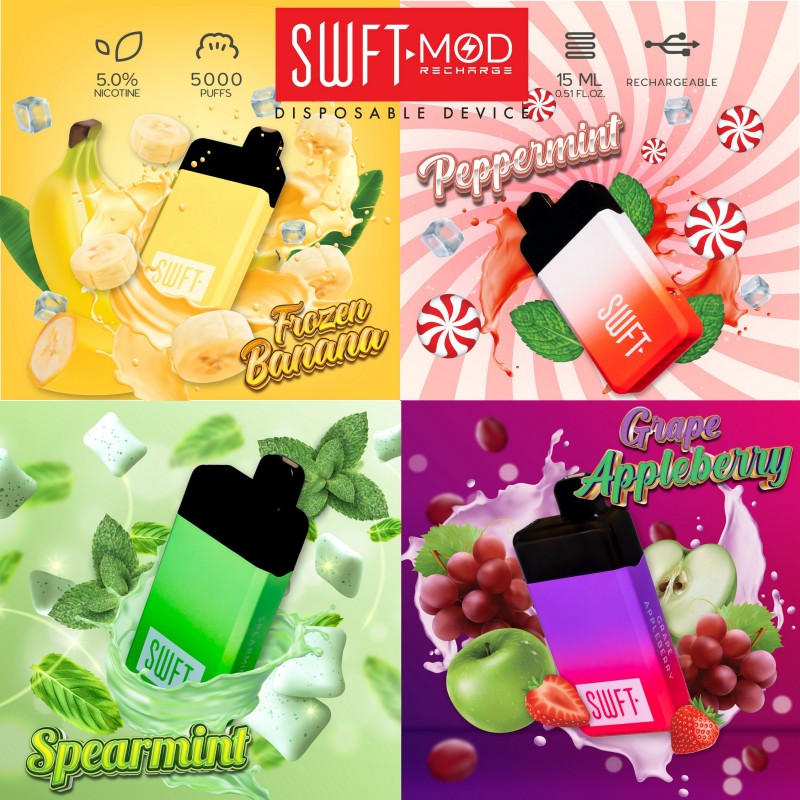 swft vapes Purple 510 Cannabis Weed Leaf VAPE Case Holder With Lanyard or Keyring main image 1